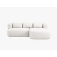 Jenny 5-Sitzer Ecksofa, Rechte Seite, aus Samt, Chenille oder Boucle, 200x145 cm von Micadoni – Bild 1