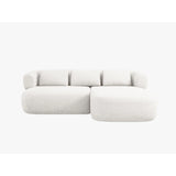 Jenny 5-Sitzer Ecksofa, Rechte Seite, aus Samt, Chenille oder Boucle, 200x145 cm von Micadoni – Bild 1