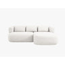 Jenny 5-Sitzer Ecksofa, Rechte Seite, aus Samt, Chenille oder Boucle, 200x145 cm von Micadoni – Bild 1