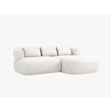 Jenny 5-Sitzer Ecksofa, Rechte Seite, aus Samt, Chenille oder Boucle, 200x145 cm von Micadoni – Bild 2