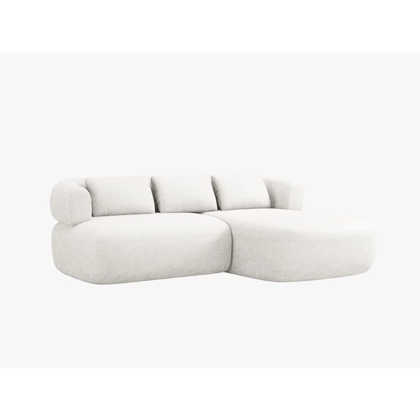 Jenny 5-Sitzer Ecksofa, Rechte Seite, aus Samt, Chenille oder Boucle, 200x145 cm von Micadoni – Bild 2