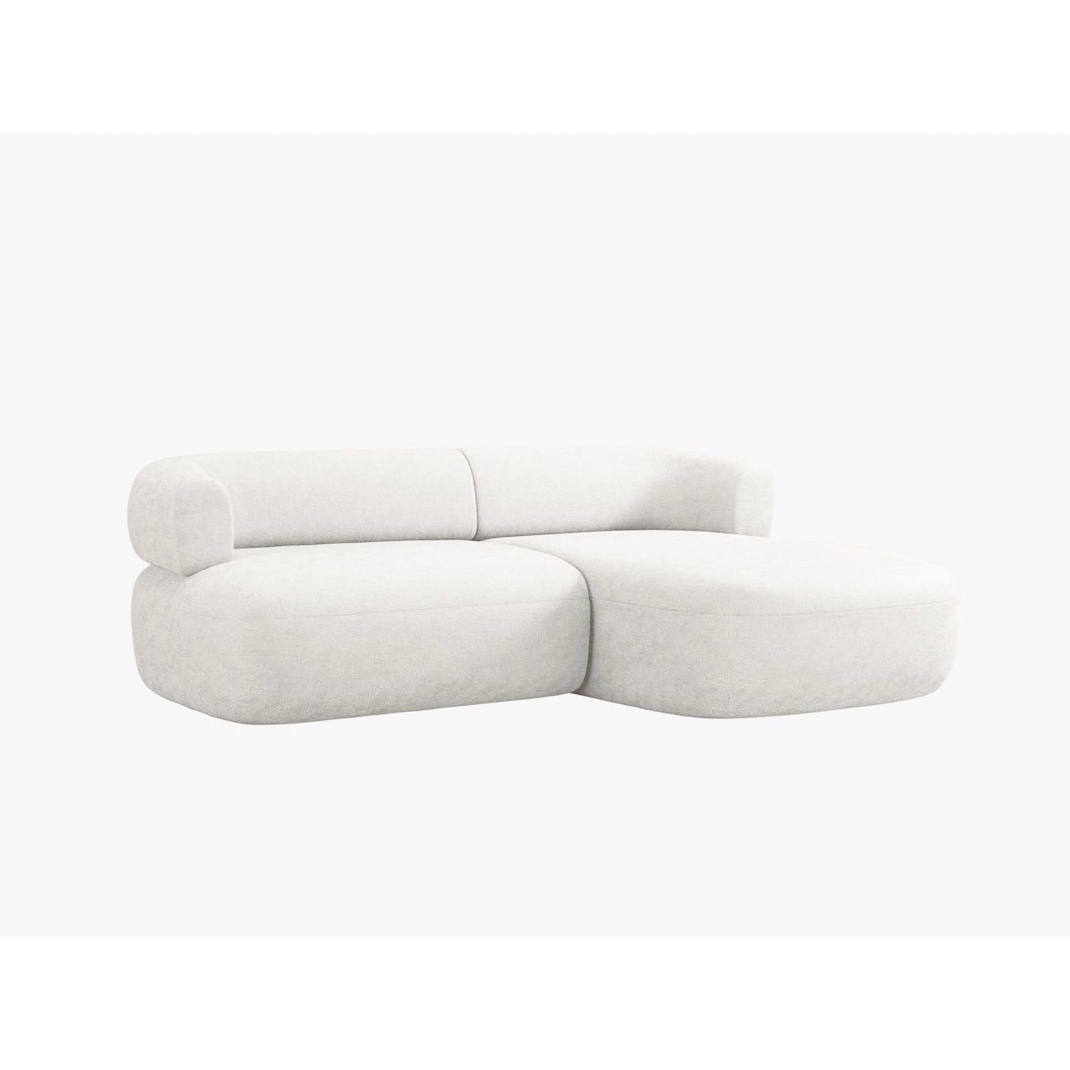 Jenny 5-Sitzer Ecksofa, Rechte Seite, aus Samt, Chenille oder Boucle, 200x145 cm von Micadoni – Bild 3