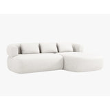 Jenny 5-Sitzer Ecksofa, Rechte Seite, aus Samt, Chenille oder Boucle, 225x145 cm von Micadoni – Bild 2