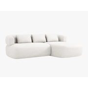 Jenny 5-Sitzer Ecksofa, Rechte Seite, aus Samt, Chenille oder Boucle, 225x145 cm von Micadoni – Bild 2