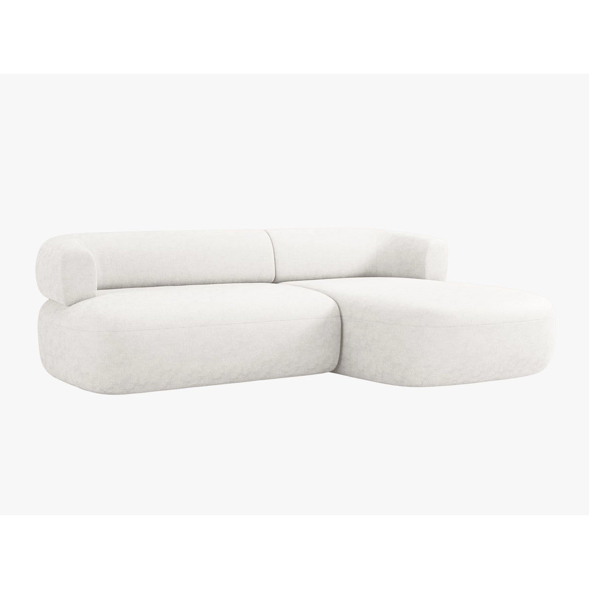 Jenny 5-Sitzer Ecksofa, Rechte Seite, aus Samt, Chenille oder Boucle, 225x145 cm von Micadoni – Bild 3