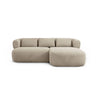 Jenny 5-Sitzer Ecksofa, Rechte Seite, aus Samt in Beige (Salvador 1), 200x145 cm von Micadoni – Bild 1