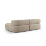 Jenny 5-Sitzer Ecksofa, Rechte Seite, aus Samt in Beige (Salvador 1), 200x145 cm von Micadoni – Bild 4