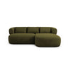 Jenny 5-Sitzer Ecksofa, Rechte Seite, aus Samt in Grün (Salvador 8), 200x145 cm von Micadoni – Bild 1