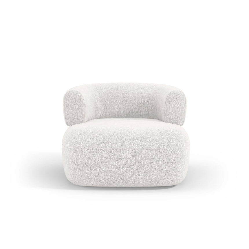 Jenny Sessel aus Boucle in Elfenbein (Now or Never 01), 90x88 cm von Micadoni – Bild 1