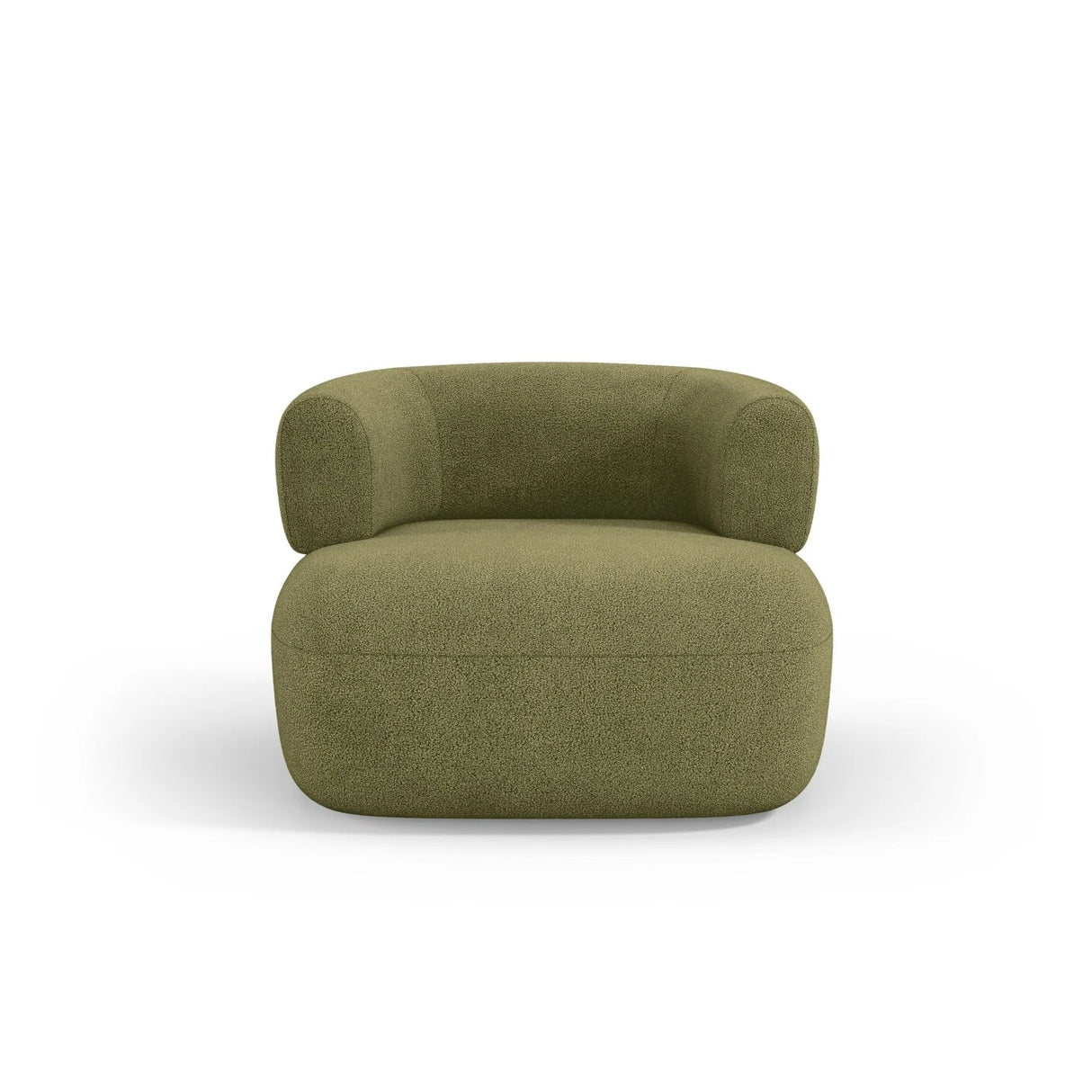 Jenny Sessel aus Boucle in Grün (Now or Never 38), 90x88 cm von Micadoni – Bild 1