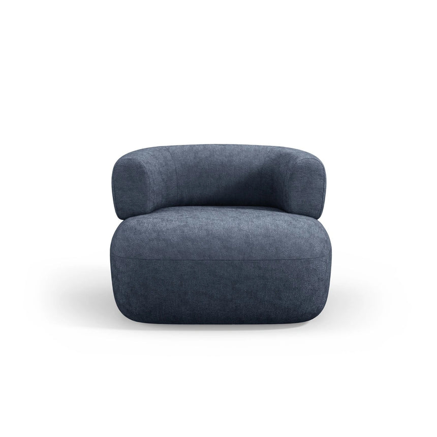 Jenny Sessel aus Chenille in Dunkelblau (Perfect Harmony 77), 90x88 cm von Micadoni – Bild 1