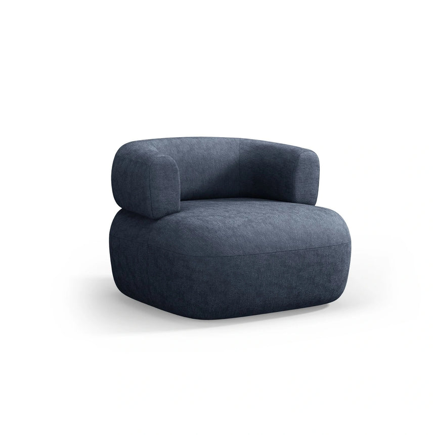 Jenny Sessel aus Chenille in Dunkelblau (Perfect Harmony 77), 90x88 cm von Micadoni – Bild 3