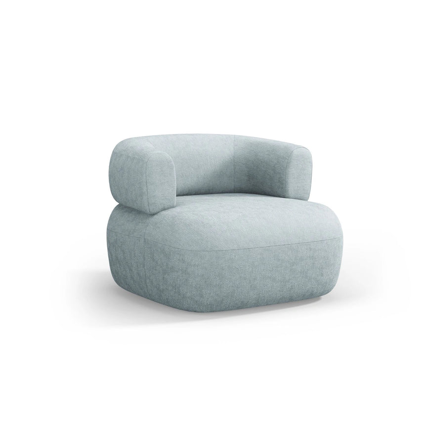 Jenny Sessel aus Chenille in Hellblau (Perfect Harmony 72), 90x88 cm von Micadoni – Bild 3