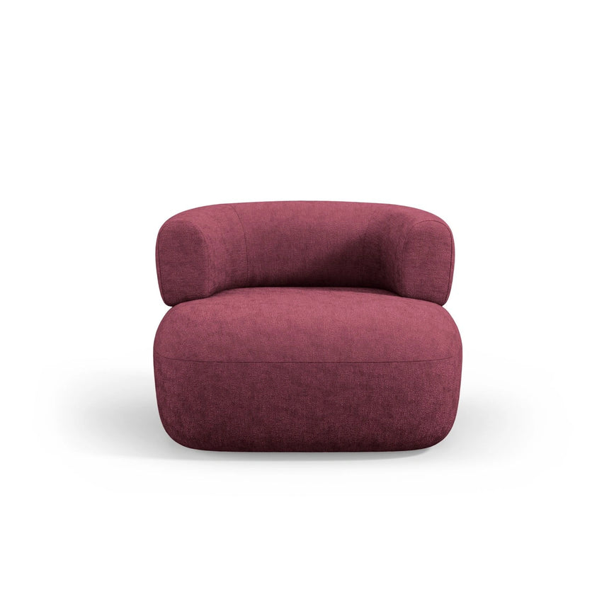 Jenny Sessel aus Chenille in Kirschholz (Perfect Harmony 59), 90x88 cm von Micadoni – Bild 1