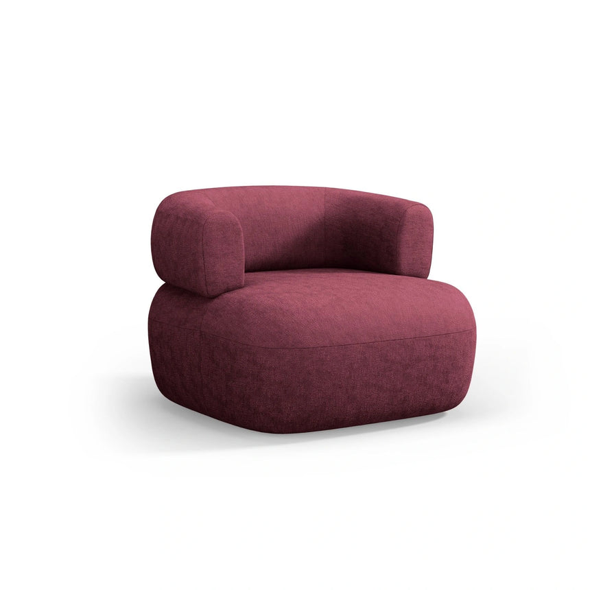 Jenny Sessel aus Chenille in Kirschholz (Perfect Harmony 59), 90x88 cm von Micadoni – Bild 3