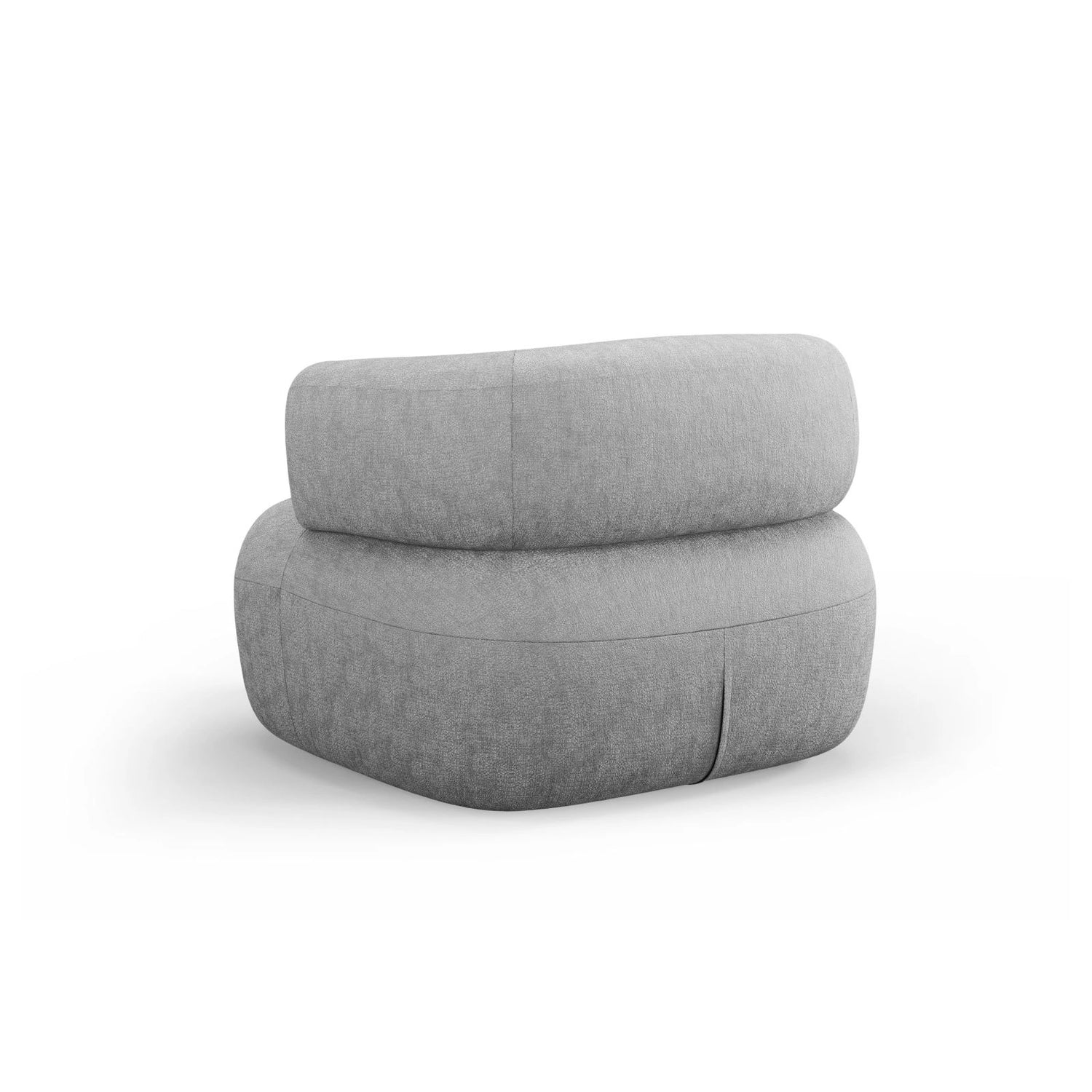 Jenny Sessel aus Chenille in Silber (Perfect Harmony 85), 90x88 cm von Micadoni – Bild 4