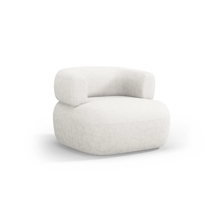 Jenny Sessel aus Samt, Boucle oder Chenille, 90x88 cm von Micadoni – Bild 3