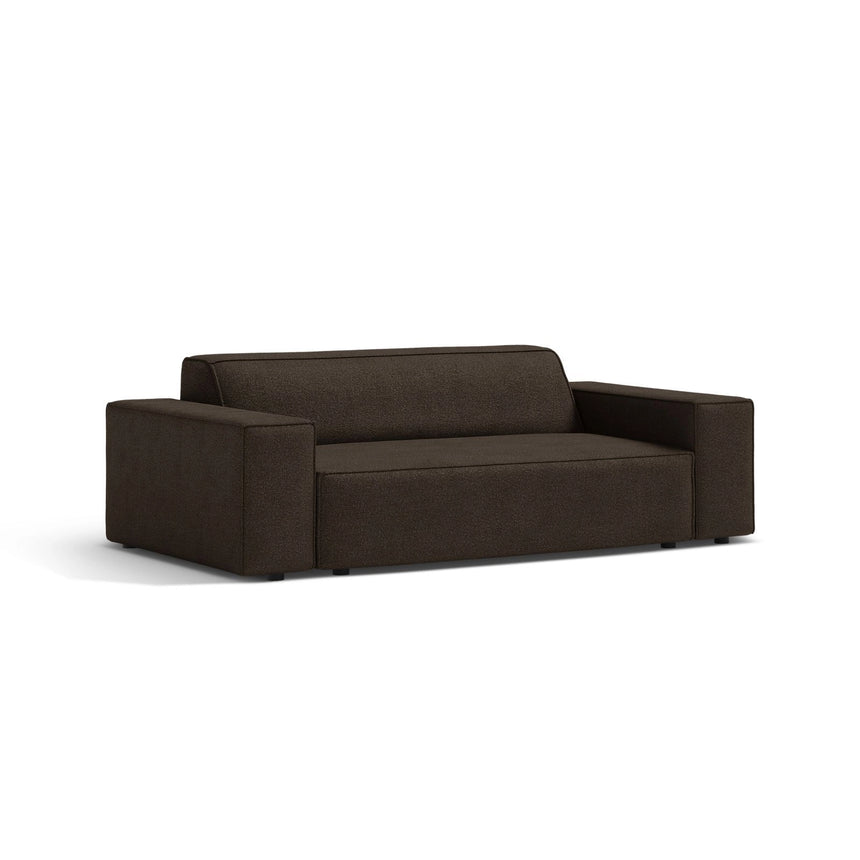 Jodie 2-Sitzer Sofa aus Boucle in Braun (Baloo 2081), 175x99 cm von Micadoni – Bild 3