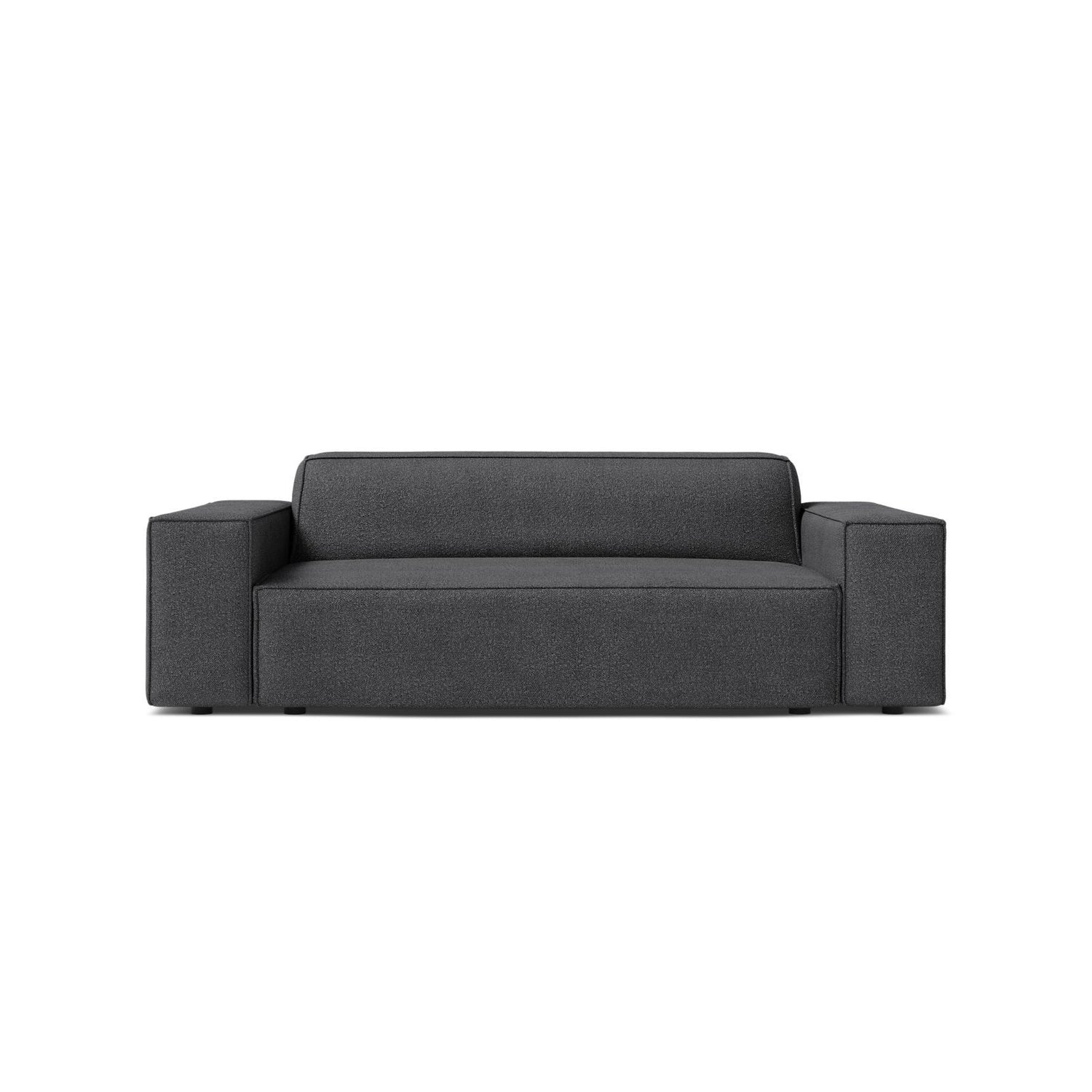 Jodie 2-Sitzer Sofa aus Boucle in Dunkelgrau (Baloo 2083), 175x99 cm von Micadoni – Bild 1