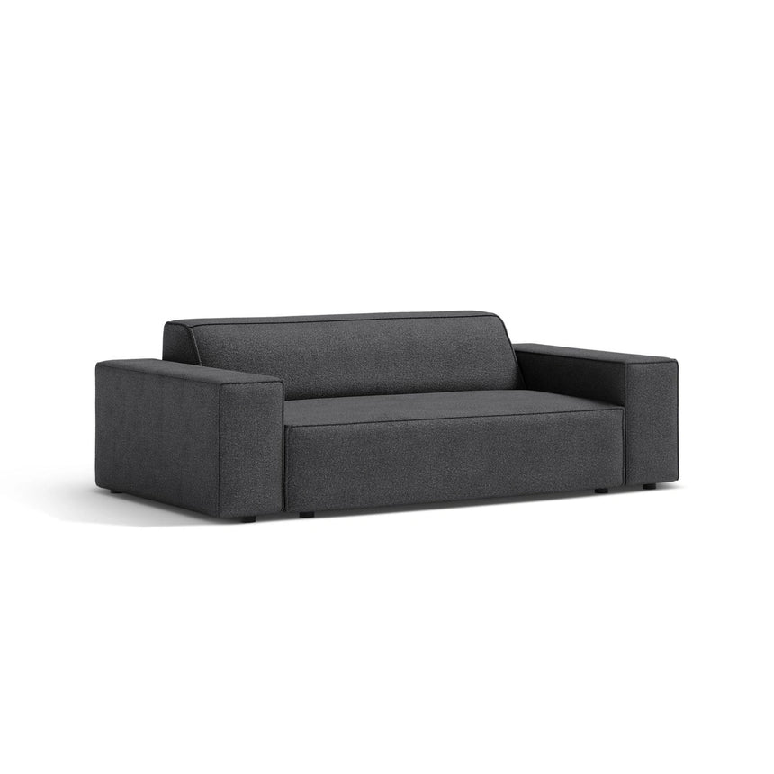 Jodie 2-Sitzer Sofa aus Boucle in Dunkelgrau (Baloo 2083), 175x99 cm von Micadoni – Bild 3