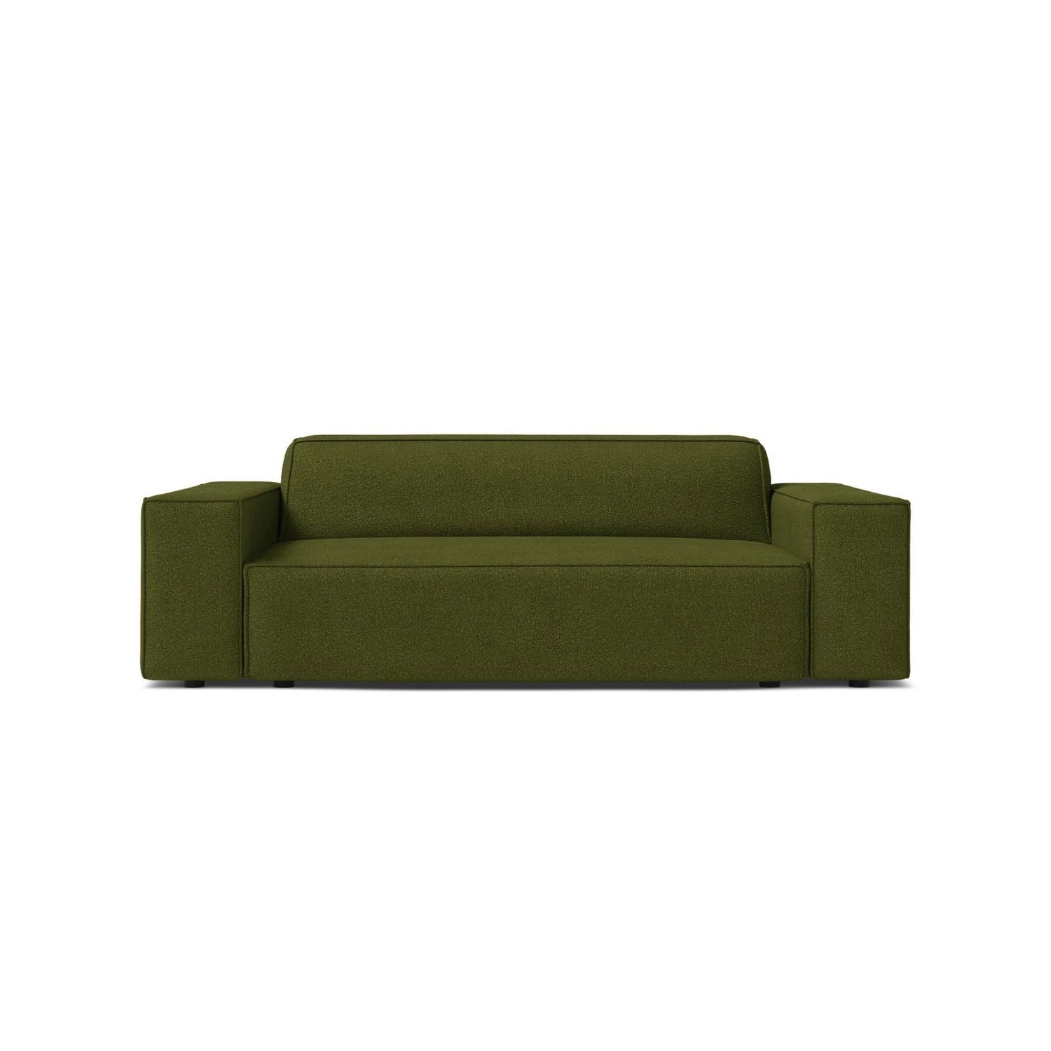 Jodie 2-Sitzer Sofa aus Boucle in Dunkles olivgrün (Baloo 2090), 175x99 cm von Micadoni – Bild 1