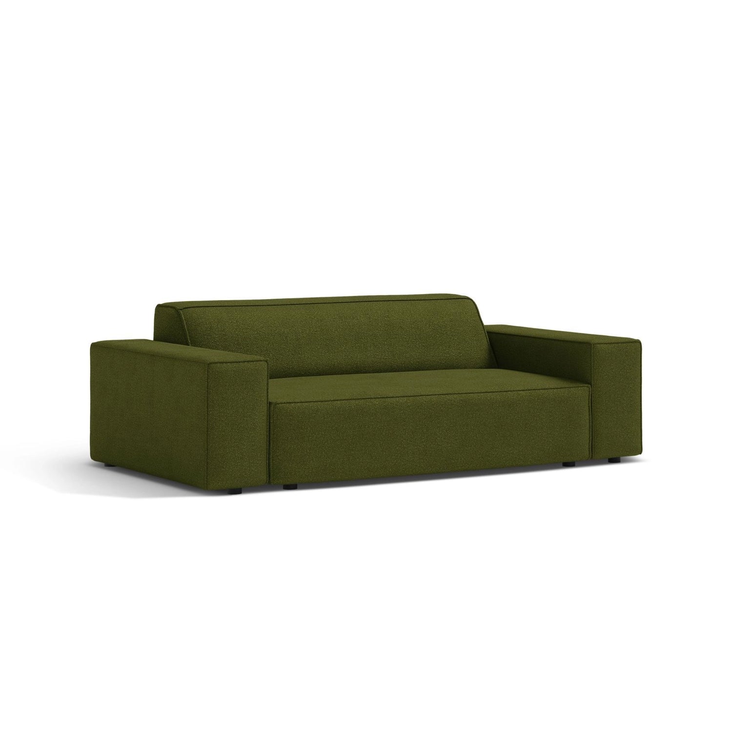 Jodie 2-Sitzer Sofa aus Boucle in Dunkles olivgrün (Baloo 2090), 175x99 cm von Micadoni – Bild 3
