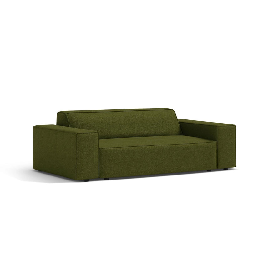 Jodie 2-Sitzer Sofa aus Boucle in Dunkles olivgrün (Baloo 2090), 175x99 cm von Micadoni – Bild 3