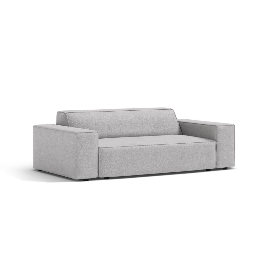 Jodie 2-Sitzer Sofa aus Boucle in Hellgrau (Baloo 2085), 175x99 cm von Micadoni – Bild 3
