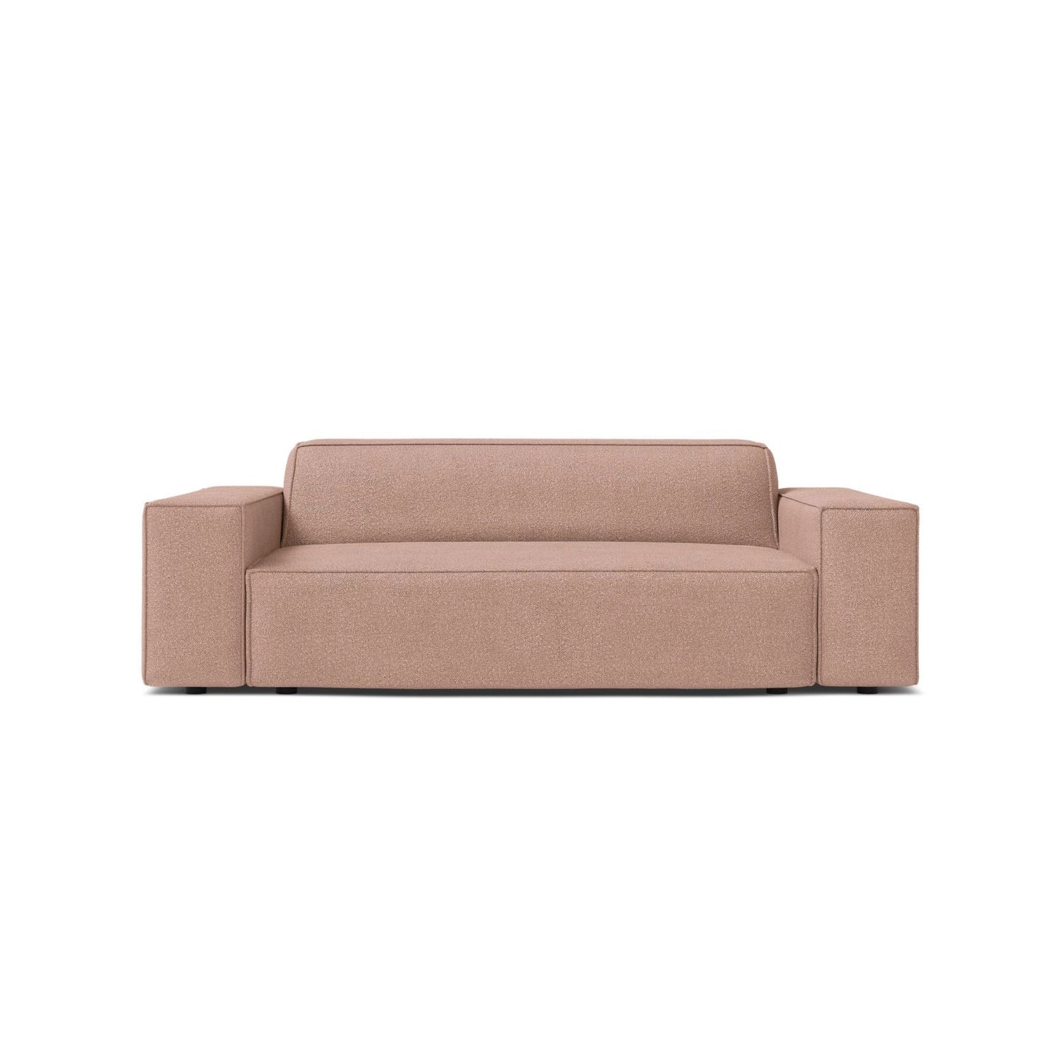 Jodie 2-Sitzer Sofa aus Boucle in Puderrosa (Baloo 2072), 175x99 cm von Micadoni – Bild 1