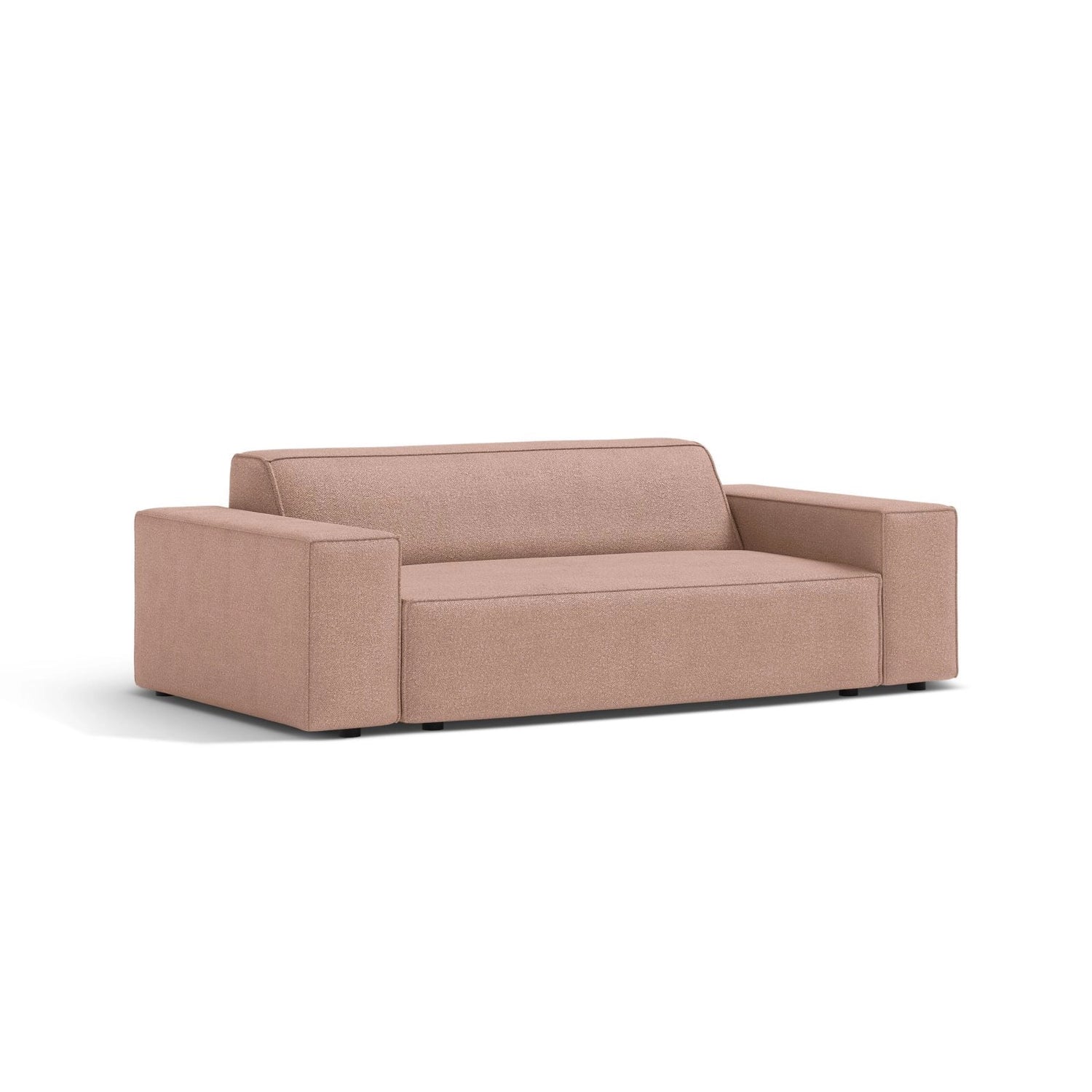 Jodie 2-Sitzer Sofa aus Boucle in Puderrosa (Baloo 2072), 175x99 cm von Micadoni – Bild 3