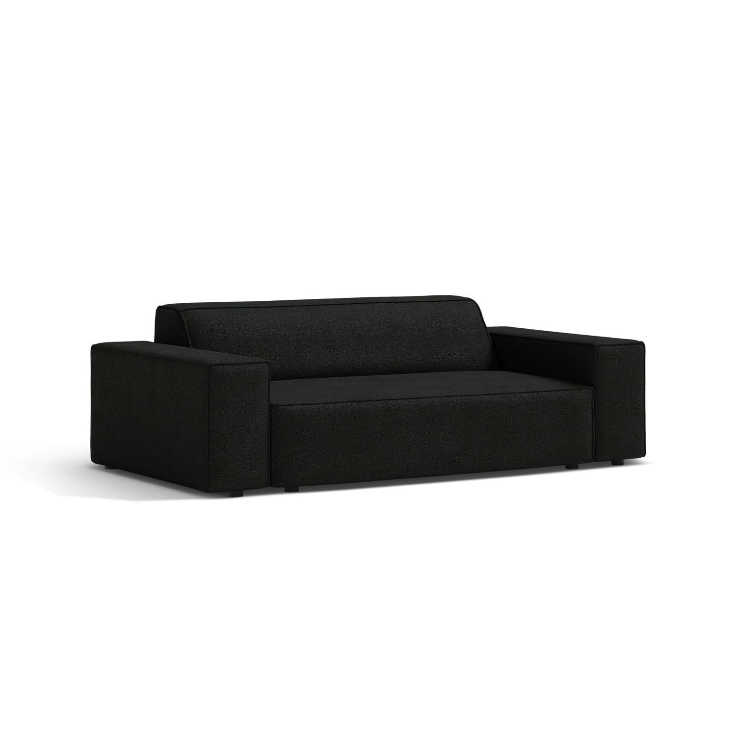 Jodie 2-Sitzer Sofa aus Boucle in Schwarz (Baloo 2082), 175x99 cm von Micadoni – Bild 3