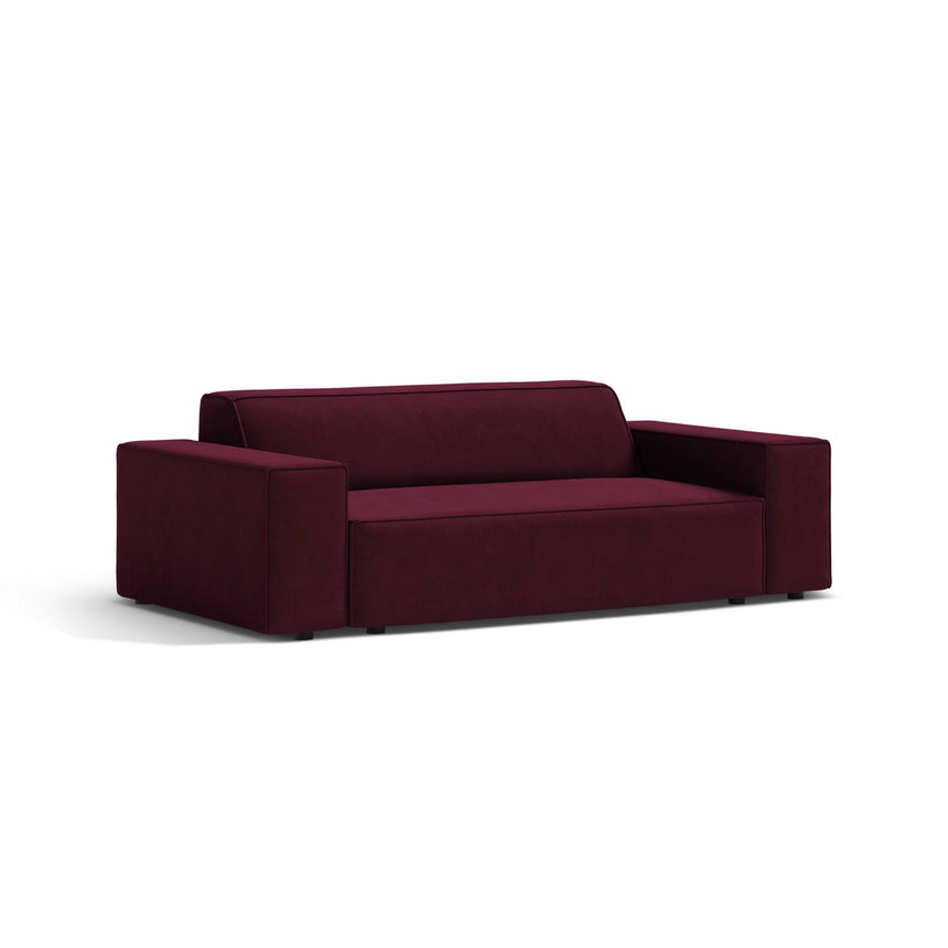 Jodie 2-Sitzer Sofa aus Samt in Burgundy (Venus 2932), 175x99 cm von Micadoni – Bild 3