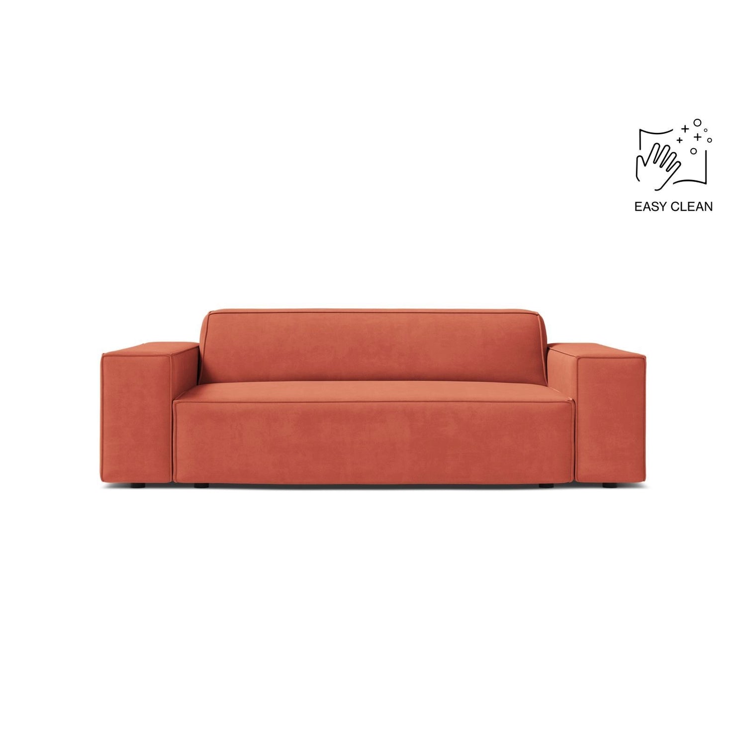 Jodie 2-Sitzer Sofa aus Samt in Coral (Venus 2933), 175x99 cm von Micadoni – Bild 1