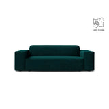 Jodie 2-Sitzer Sofa aus Samt in Deep Petrol (Venus 2911), 175x99 cm von Micadoni – Bild 1