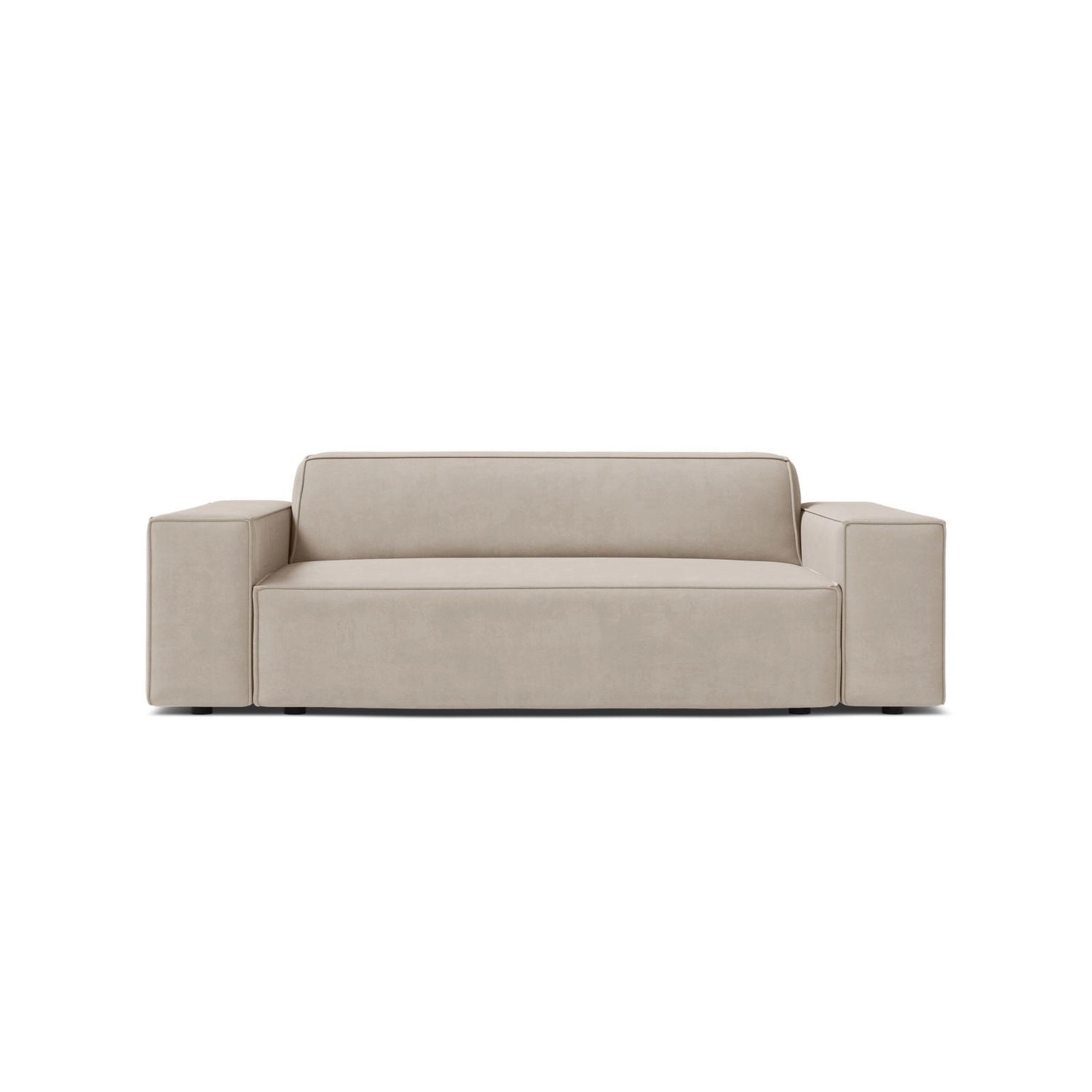Jodie 2-Sitzer Sofa aus Samt in Dunkelbeige (Bluvel 30), 175x99 cm von Micadoni – Bild 1