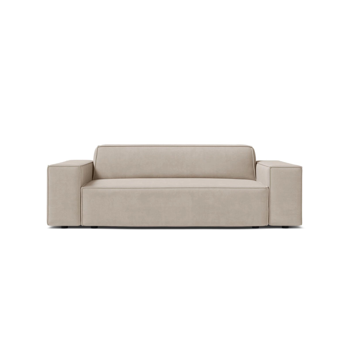 Jodie 2-Sitzer Sofa aus Samt in Dunkelbeige (Bluvel 30), 175x99 cm von Micadoni – Bild 1