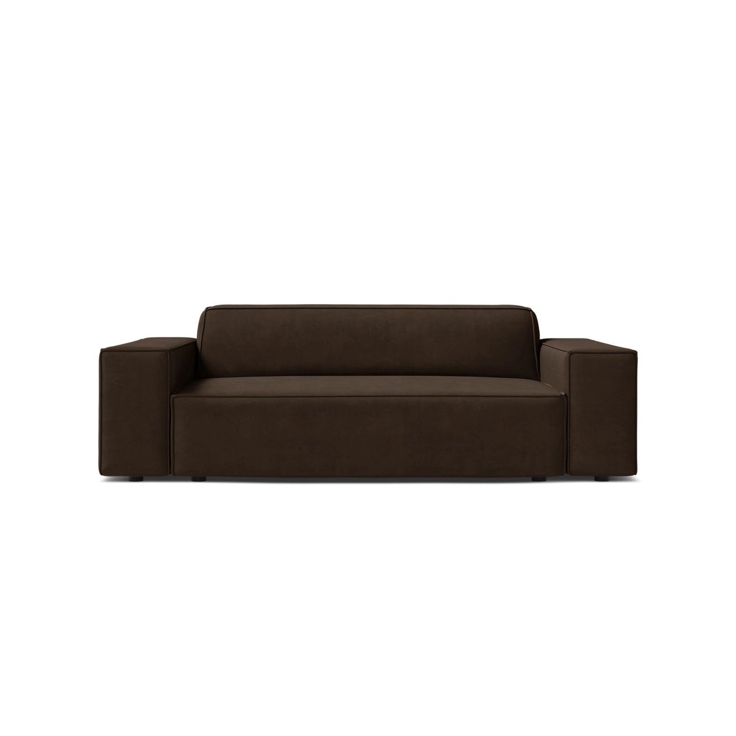 Jodie 2-Sitzer Sofa aus Samt in Dunkelgrau (Bluvel 18), 175x99 cm von Micadoni – Bild 1