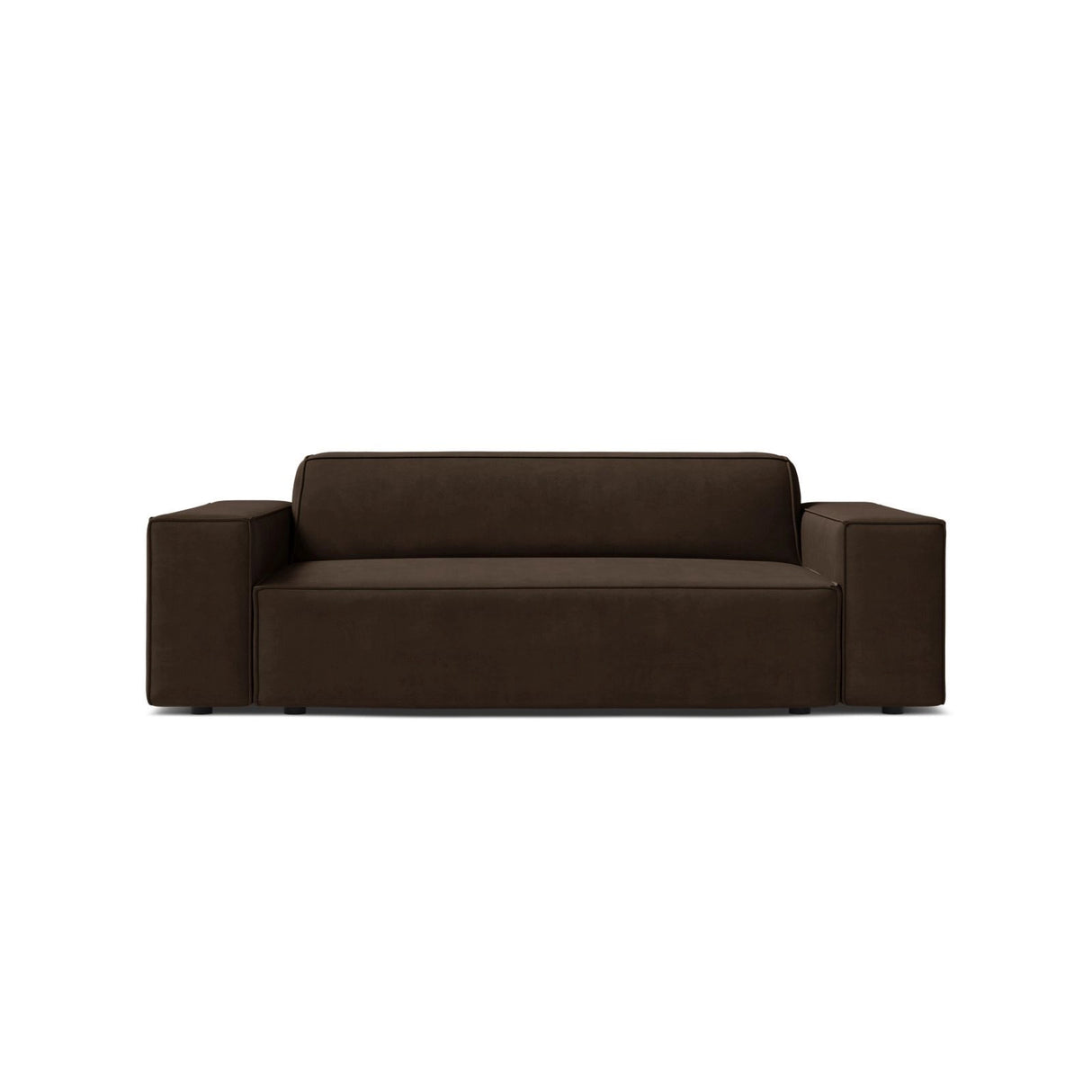 Jodie 2-Sitzer Sofa aus Samt in Dunkelgrau (Bluvel 18), 175x99 cm von Micadoni – Bild 1