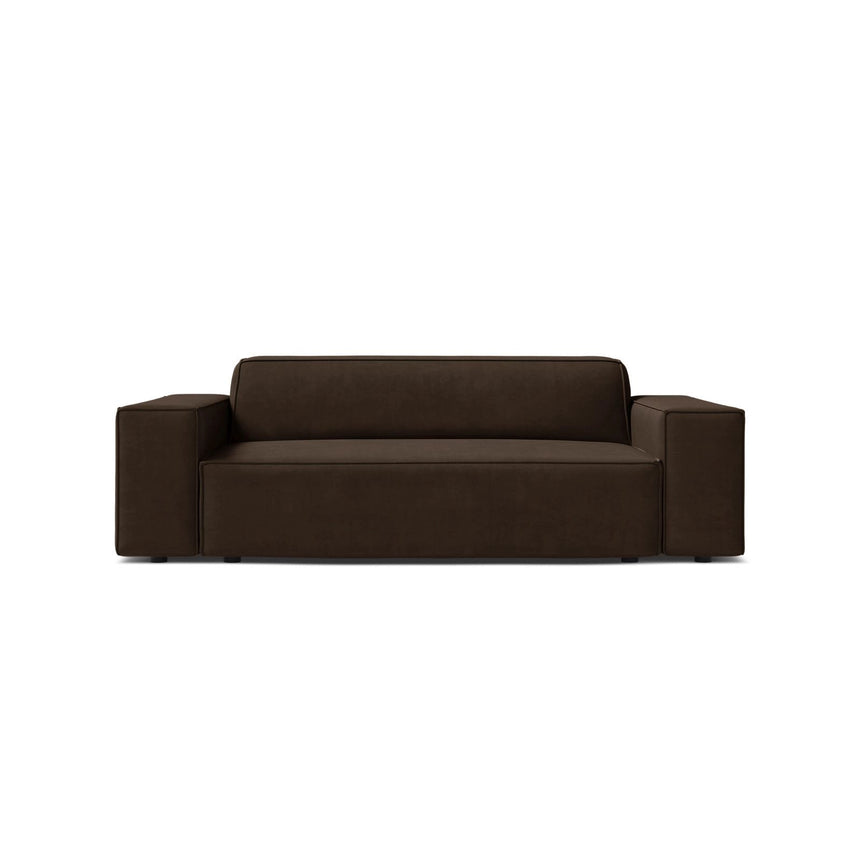 Jodie 2-Sitzer Sofa aus Samt in Dunkelgrau (Bluvel 18), 175x99 cm von Micadoni – Bild 1