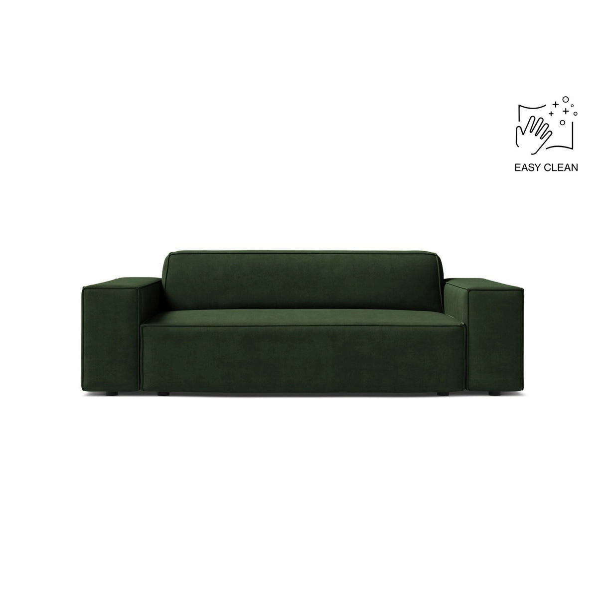 Jodie 2-Sitzer Sofa aus Samt in Flaschengrün (Venus 2940), 175x99 cm von Micadoni – Bild 1