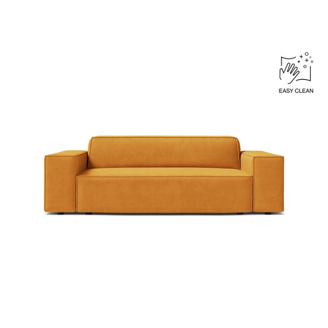 Jodie 2-Sitzer Sofa aus Samt in Gelb (Venus 2917), 175x99 cm von Micadoni – Bild 1