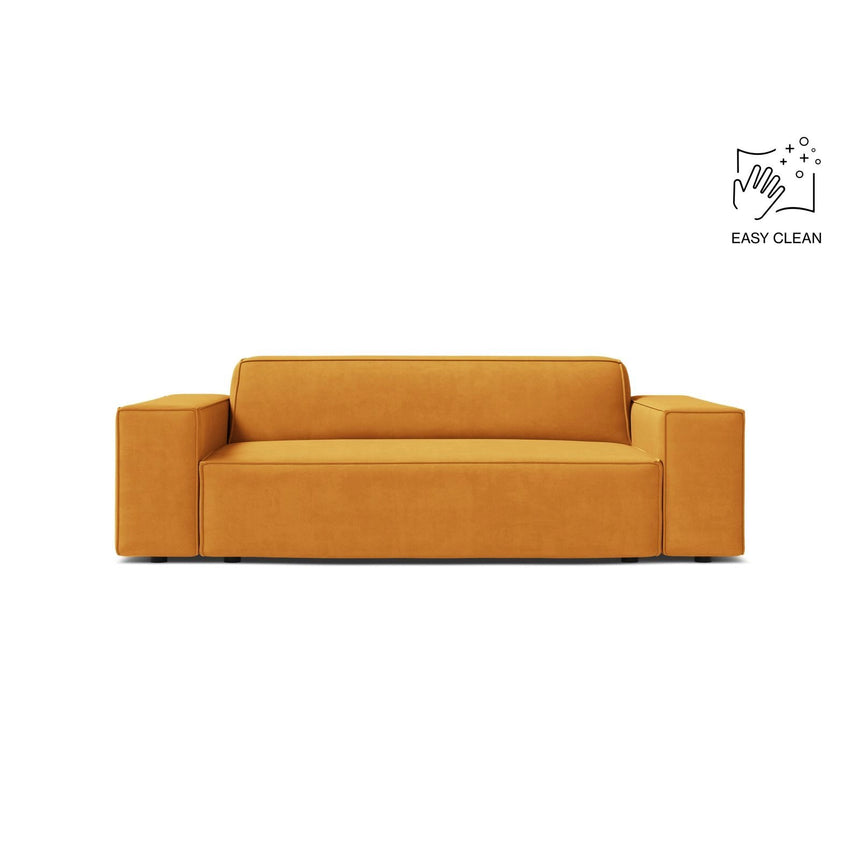 Jodie 2-Sitzer Sofa aus Samt in Gelb (Venus 2917), 175x99 cm von Micadoni – Bild 1