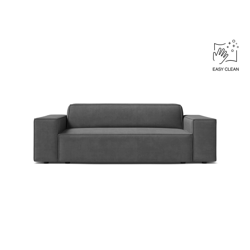 Jodie 2-Sitzer Sofa aus Samt in Grau (Venus 2930), 175x99 cm von Micadoni – Bild 1