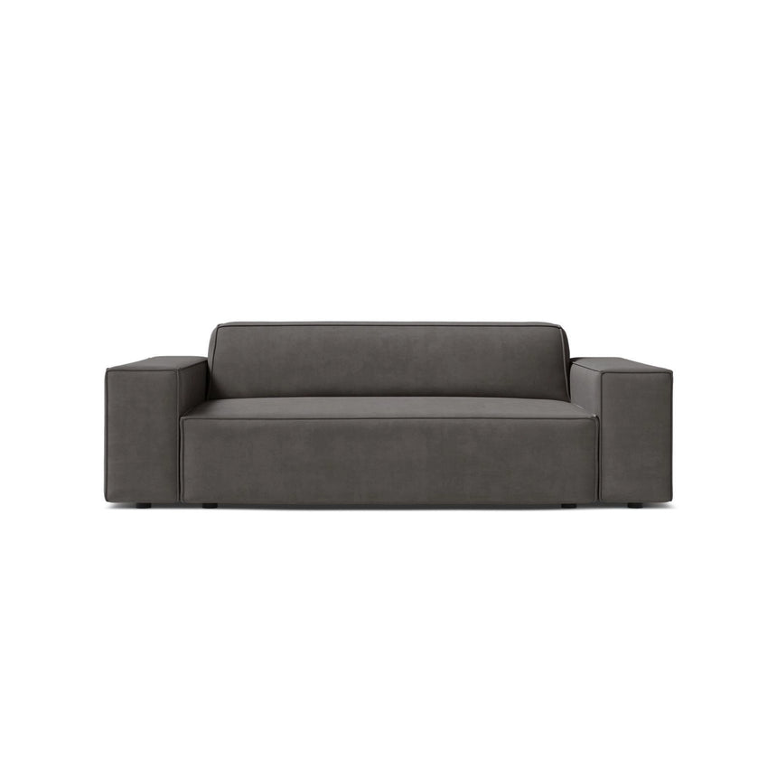 Jodie 2-Sitzer Sofa aus Samt in Hellgrau (Bluvel 13), 175x99 cm von Micadoni – Bild 1