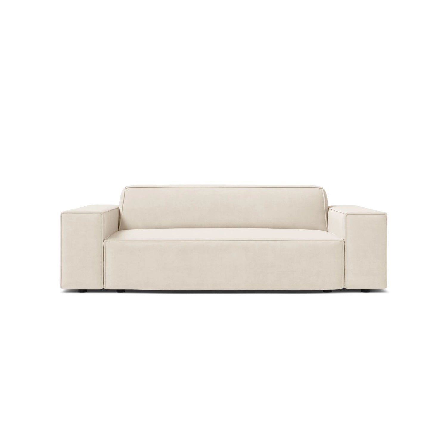 Jodie 2-Sitzer Sofa aus Samt in Leichtes Beige (Bluvel 22), 175x99 cm von Micadoni – Bild 1