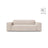 Jodie 2-Sitzer Sofa aus Samt in Leichtes Beige (Venus 2927), 175x99 cm von Micadoni – Bild 1