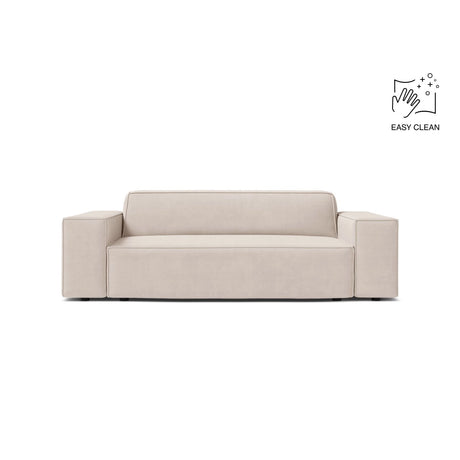 Jodie 2-Sitzer Sofa aus Samt in Leichtes Beige (Venus 2927), 175x99 cm von Micadoni – Bild 1