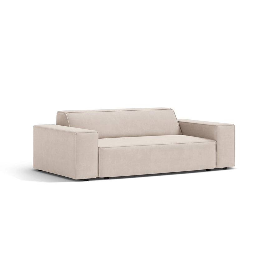 Jodie 2-Sitzer Sofa aus Samt in Leichtes Beige (Venus 2927), 175x99 cm von Micadoni – Bild 3