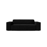 Jodie 2-Sitzer Sofa aus Samt in Schwarz (Bluvel 19), 175x99 cm von Micadoni – Bild 1