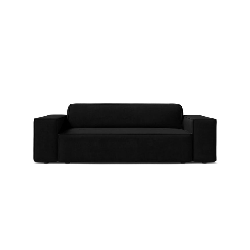 Jodie 2-Sitzer Sofa aus Samt in Schwarz (Bluvel 19), 175x99 cm von Micadoni – Bild 1